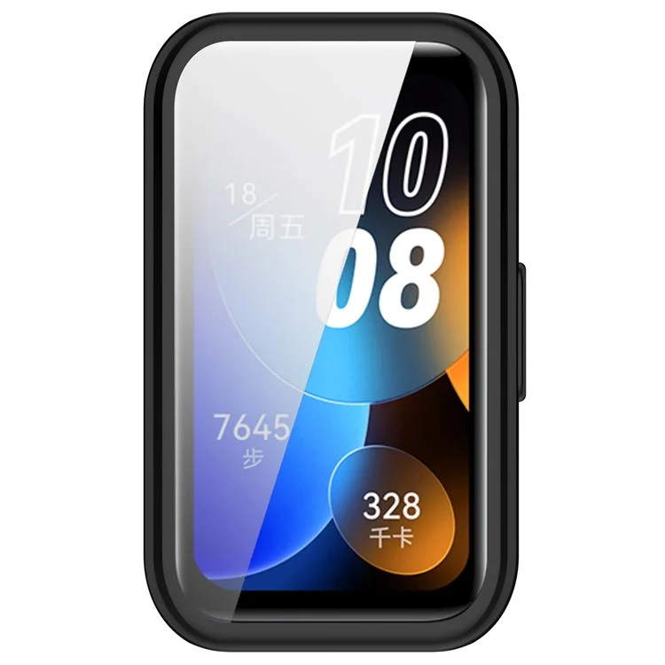 For Huawei Band 9 / 9 NFC / 8 / 8 NFC TPU Watch Protective Case Electroplating Full Coverage Shell - Black