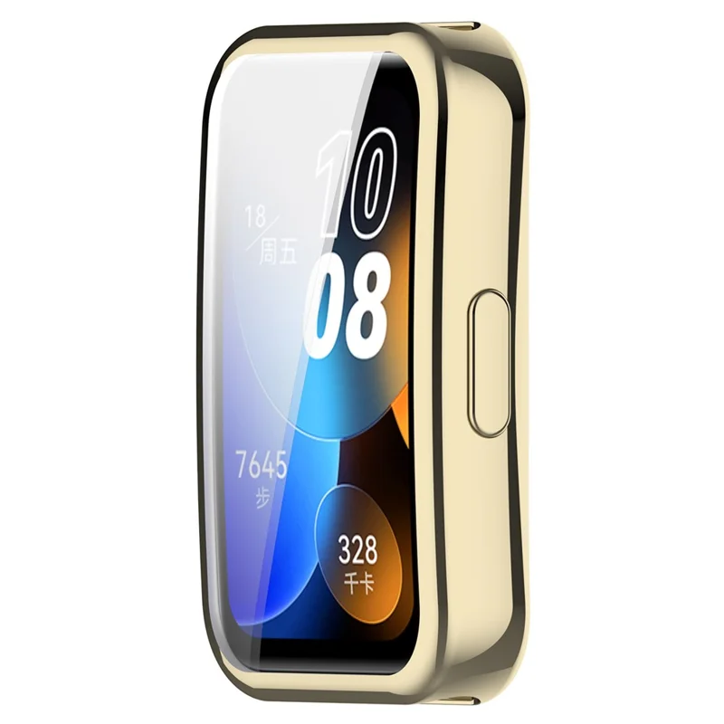 Per Huawei Band 9 / 9 NFC / 8 / 8 NFC TPU Custodia Protettiva per Orologio Rivestimento Elettrolitico Coverage Completa - Oro