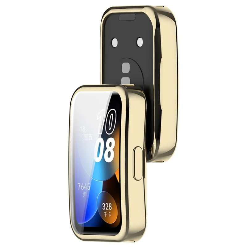 Per Huawei Band 9 / 9 NFC / 8 / 8 NFC TPU Custodia Protettiva per Orologio Rivestimento Elettrolitico Coverage Completa - Oro