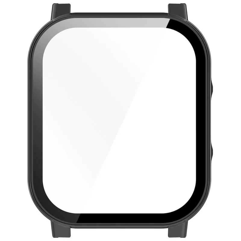 Para Haylou Smart Watch 2 LS02 Anti-Drop PC Watch Case com Filme de Vidro Temperado Integrado - Preto