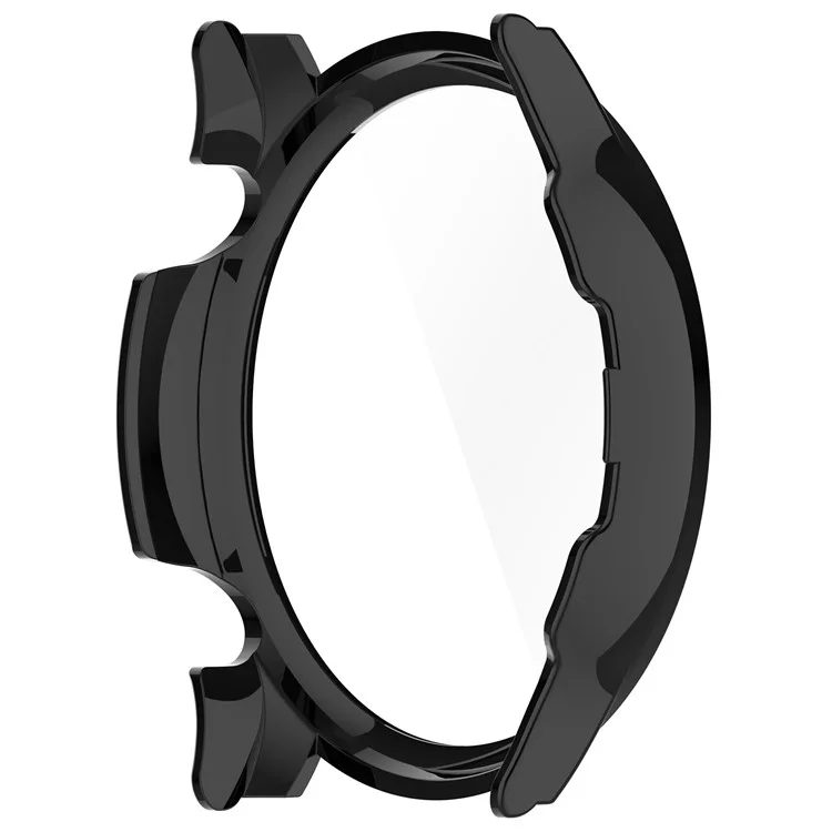 For Haylou Solar Plus RT3 / LS16 Hard PC Watch Protective Cover with Built-In Tempered Glass Screen Protector - Black