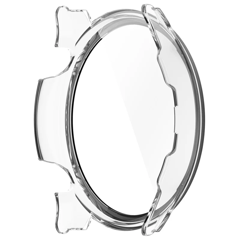 For Haylou Solar Plus RT3/LS16 Hard PC Watch Protective Cover with Built-in Tempered Glass Screen Protector - Transparent