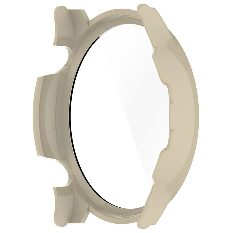 Voor Haylou Solar Plus RT3/LS16 harde PC-horlogebeschermer met ingebouwde gehard glas schermbeschermer - Ivoorwit