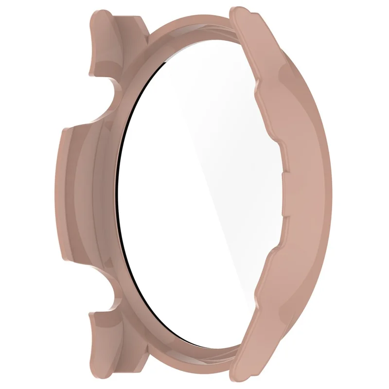 For Haylou Solar Plus RT3/LS16 Hard PC Watch Protective Cover with Built-in Tempered Glass Screen Protector - Pink