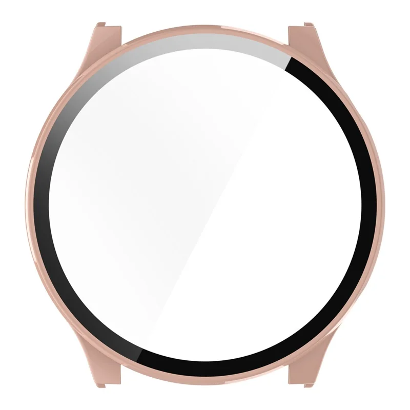 For Haylou Solar Plus RT3/LS16 Hard PC Watch Protective Cover with Built-in Tempered Glass Screen Protector - Pink