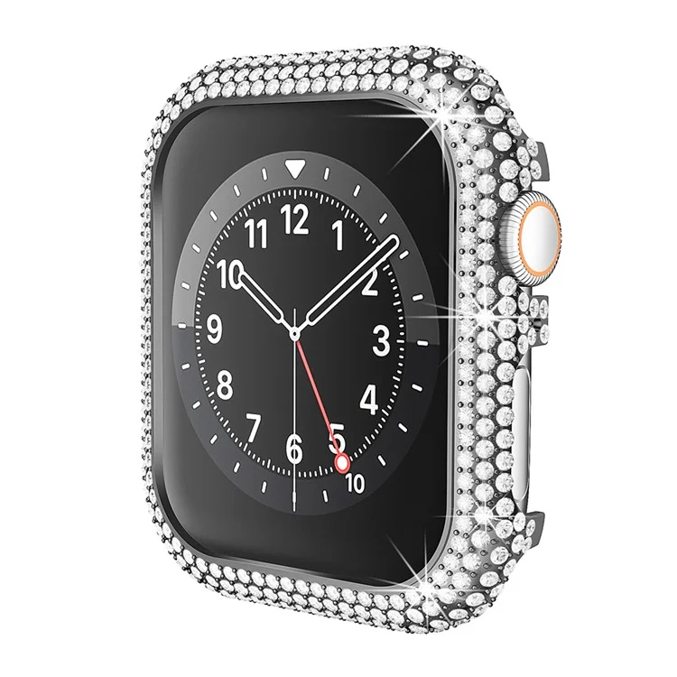 Per Apple Watch Series 4 / 5 / 6 / SE / SE (2022) 40Mm Watch Case Rhinestone Alloy Protective Frame - Nero