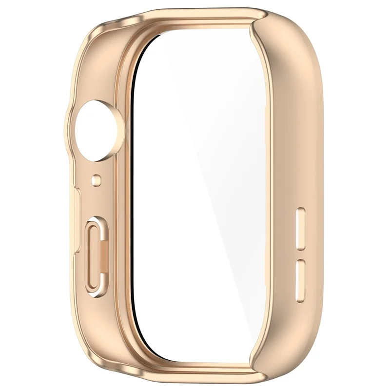 Per Huawei Watch Fit 3 Custodia per orologio PC Frame con protezione dello schermo in vetro temperato - Oro opaco
