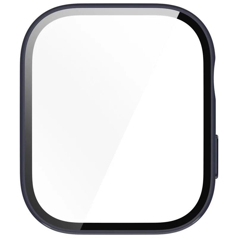 For Huawei Watch Fit 3 Watch Case PC Frame with Tempered Glass Screen Protector - Ink Blue