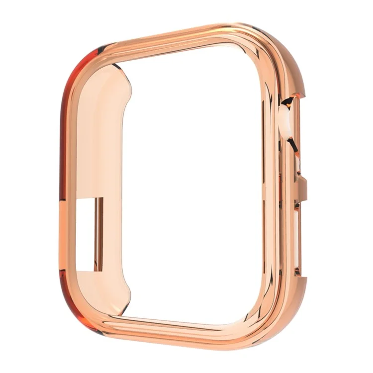 Pour Huawei Watch Fit 3 Case Half Cover TPU Protective Watch Frame - Transparent Orange