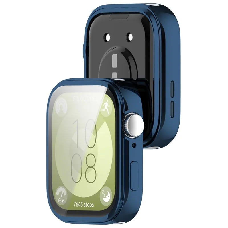 For Huawei Watch Fit 3 Case Electroplating TPU Full Protection Watch Cover - Blue