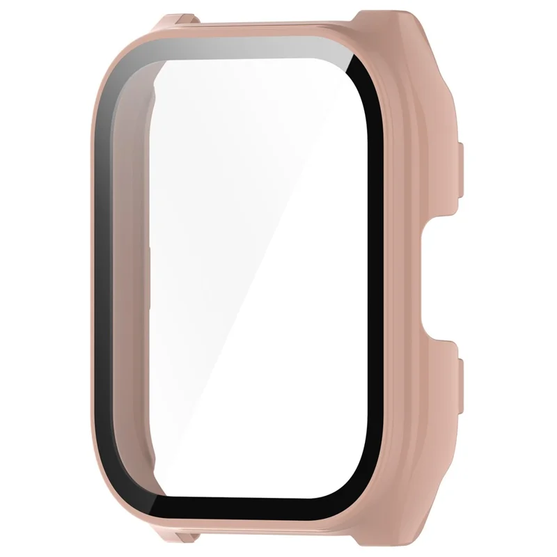 For Haylou Smart Watch 2 Pro (LS02 Pro) PC Protective Watch Case with Tempered Glass Screen Protector - Pink