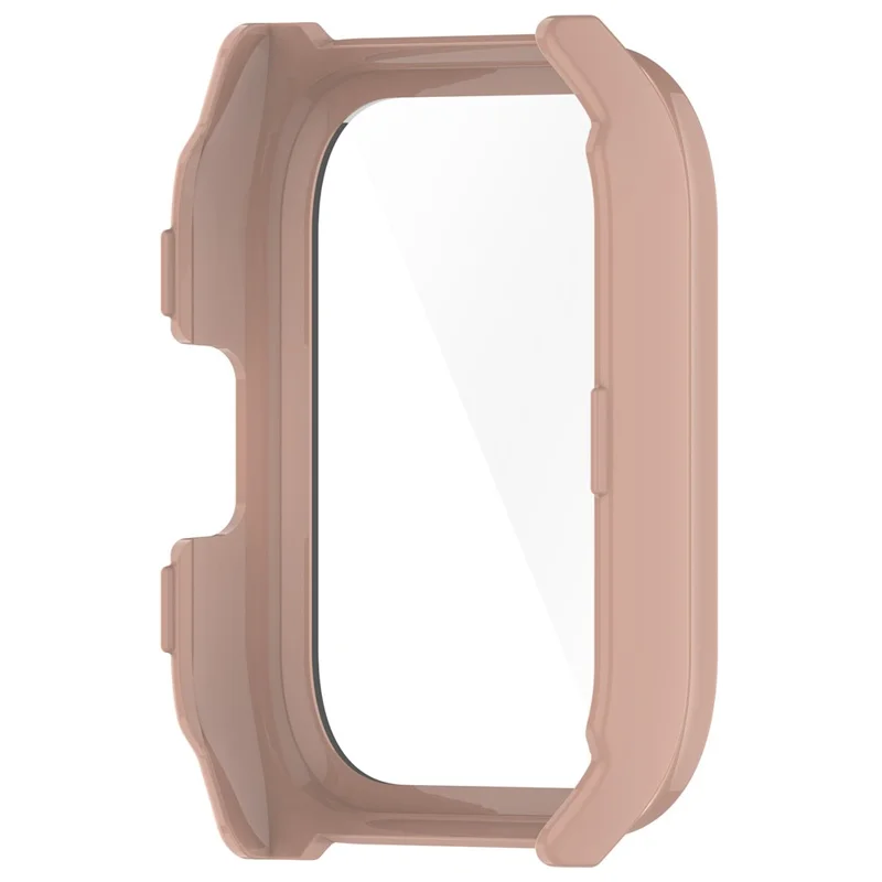 For Haylou Smart Watch 2 Pro (LS02 Pro) PC Protective Watch Case with Tempered Glass Screen Protector - Pink