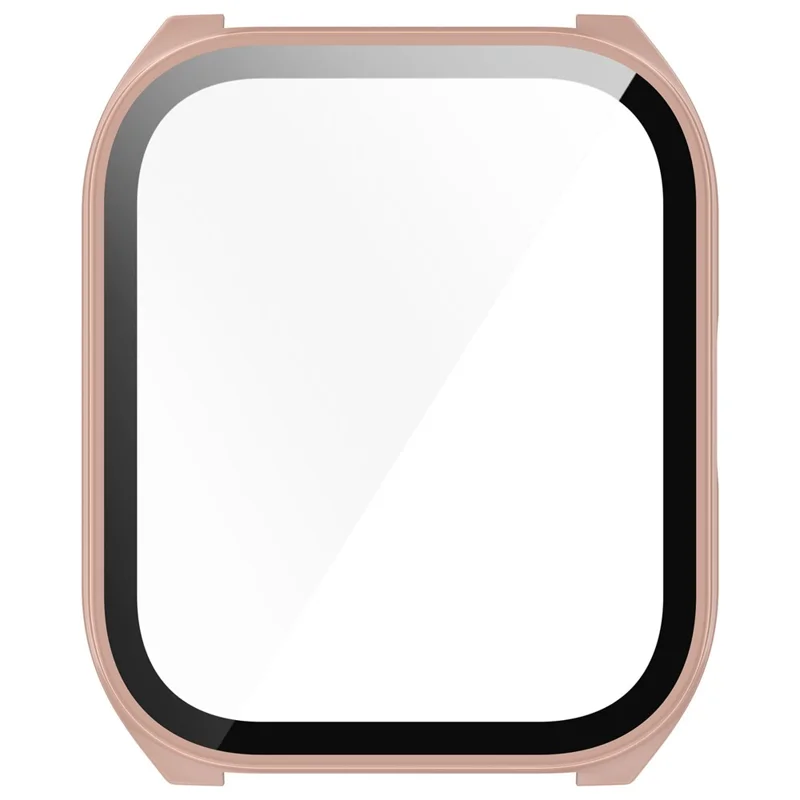 For Haylou Smart Watch 2 Pro (LS02 Pro) PC Protective Watch Case with Tempered Glass Screen Protector - Pink