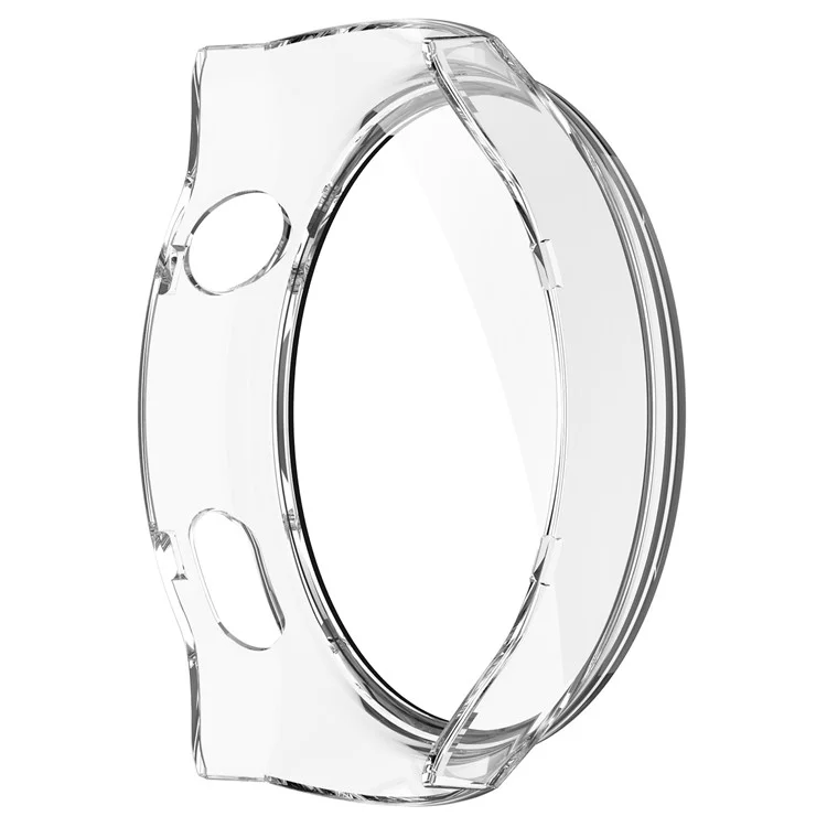 Per Huawei Watch 4 Pro Space Edition Smartwatch PC Frame Case con Pellicola Protettiva Curva in Vetro Temperato - Bianco Trasparente