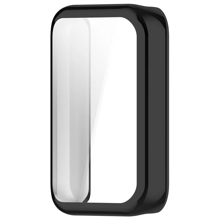 Electroplating Full-Wrapped Watch Frame Case for Honor Band 9 Shockproof TPU Protector - Black