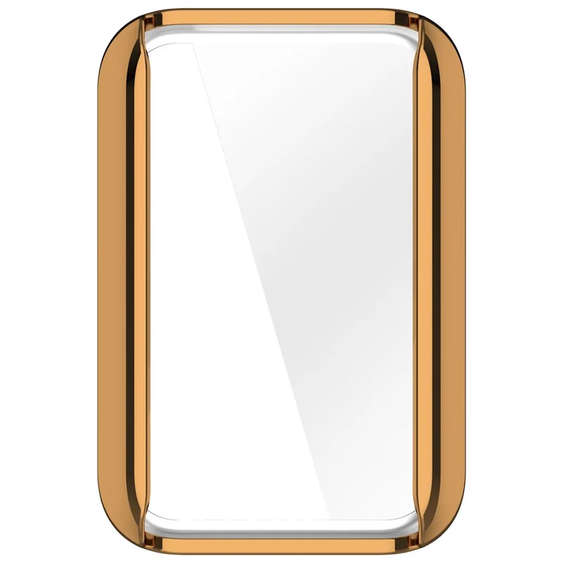 Electroplating Full-Wrapped Watch Frame Case for Honor Band 9 Shockproof TPU Protector - Rose Gold