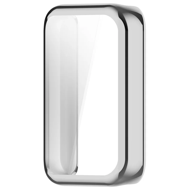 Elektropladeret, heltilstødende urkasse til Honor Band 9, stødfast TPU-beskyttelse - Sølv