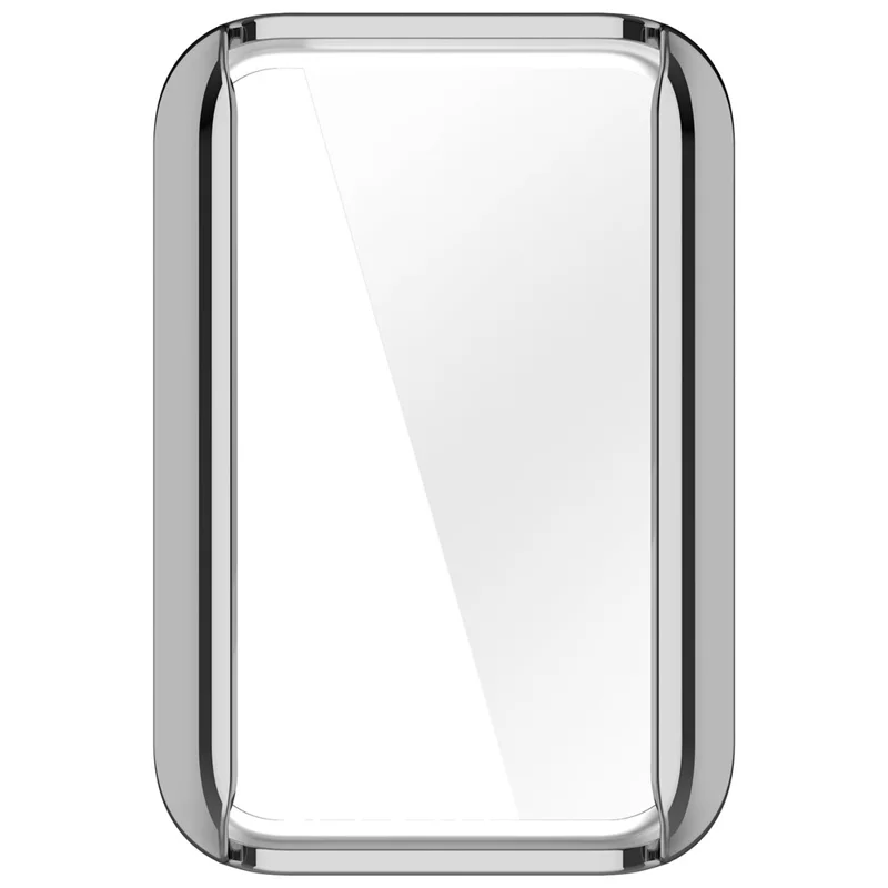 Elektropladeret, heltilstødende urkasse til Honor Band 9, stødfast TPU-beskyttelse - Sølv