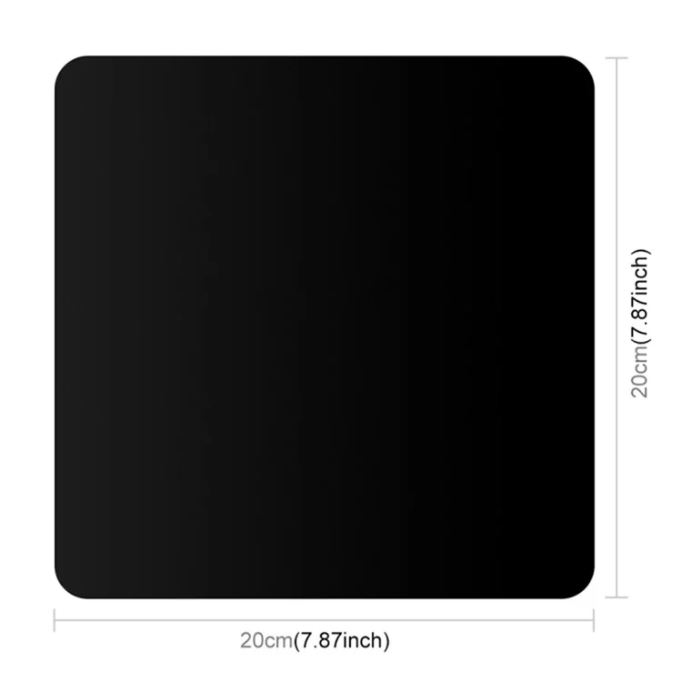 PULUZ PU5320 20CM Acrylic Photography Reflection Board Background Board Photography Accessory - Black