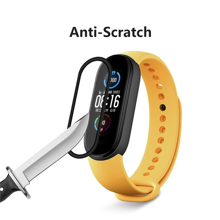 Enkay 2pcs Gebogener Edge PC + PMMA -bildschirmschutz Vollkleber Für Xiaomi Mi Band 5/6 Komplette Abdeckung