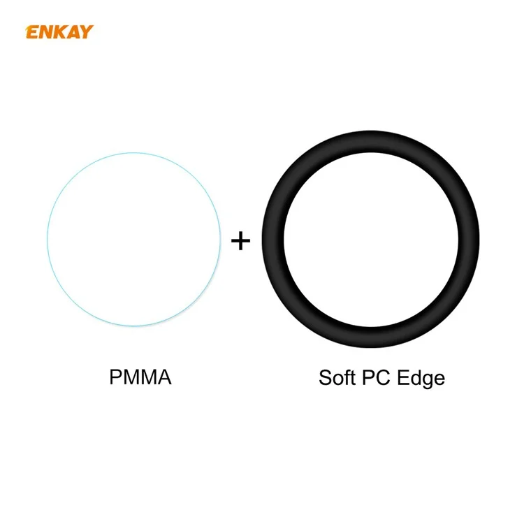 2pcs/set Enkay Hat Prince 3D PC Edge + PMMA Full Size Screen Film Per Samsung Galaxy Watch Active2 40mm