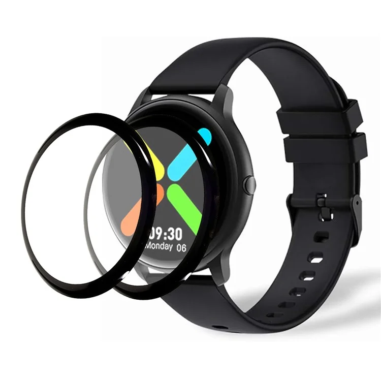 2Pcs / Pack For Imilab Imiki KW66 Pro Watch Screen Protector PMMA Anti-Scratch Film (Black Edge)