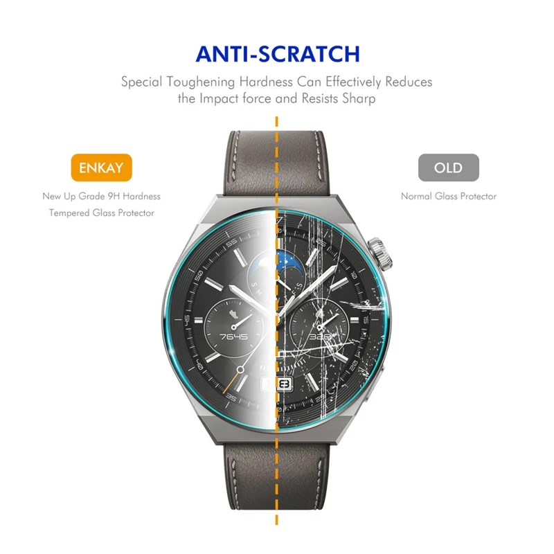 ENKAY HAT PRINCE 2Pcs per Garmin Forerunner 245 / 245 Music Protezione dello schermo 0.2mm Touch Sensitive Watch Screen Film