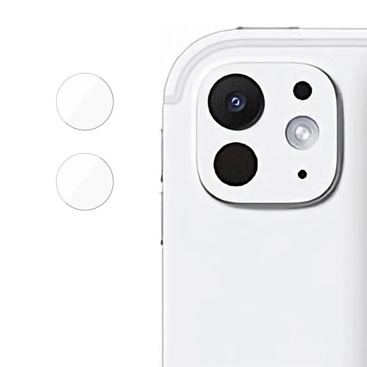 2 Sets For iPad Pro 11 (2024) / Pro 13 (2024) Camera Lens Protector Tempered Glass Lens Film Straight Edge