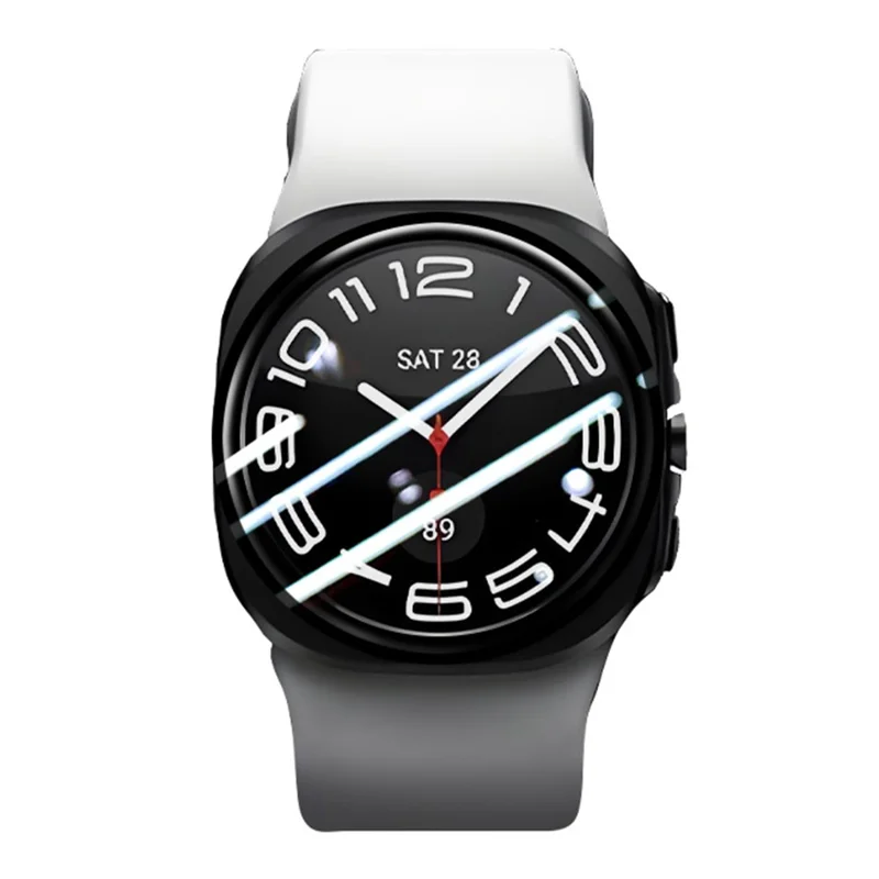 RURIHAI voor Samsung Galaxy Watch7 40mm / Watch6 40mm Screen Protector 3D PMMA Watch Film Volledige Lijm