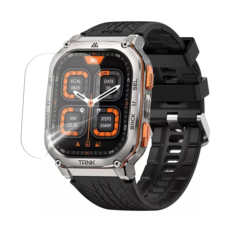 Für Kospet Tank M3 Ultra Bildschirmschutz TPU HD Clear Smart Watch Film