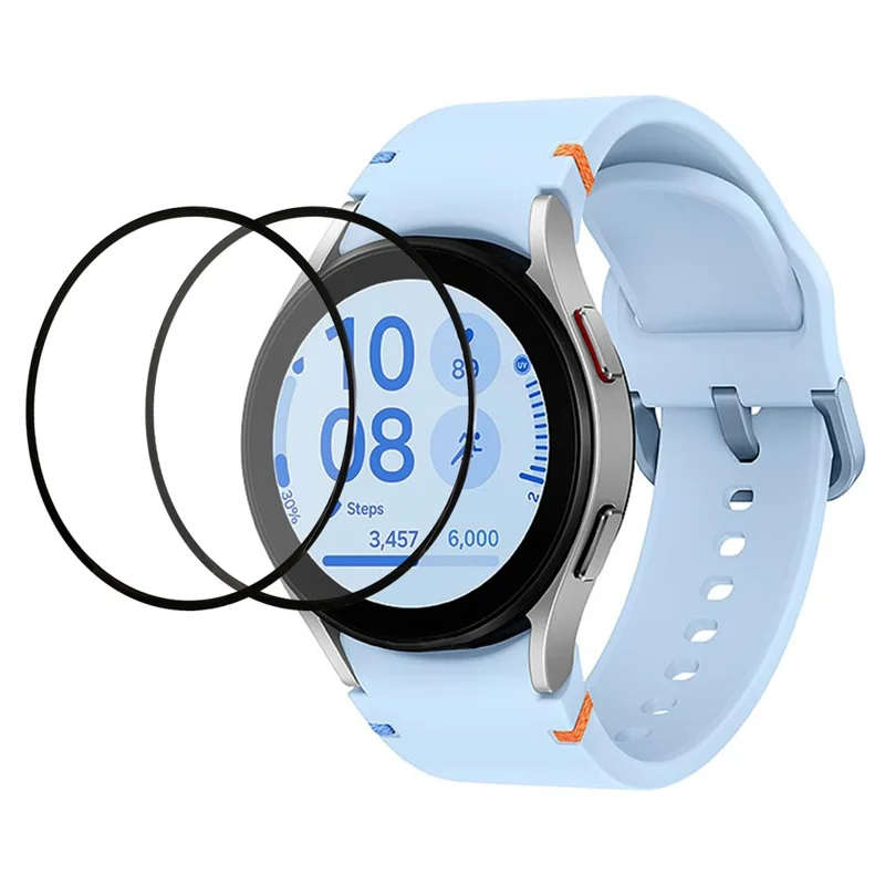 2 stuks / verpakking voor Samsung Galaxy Watch FE 40 mm Screen Protector PMMA Watch Film (zwarte rand)