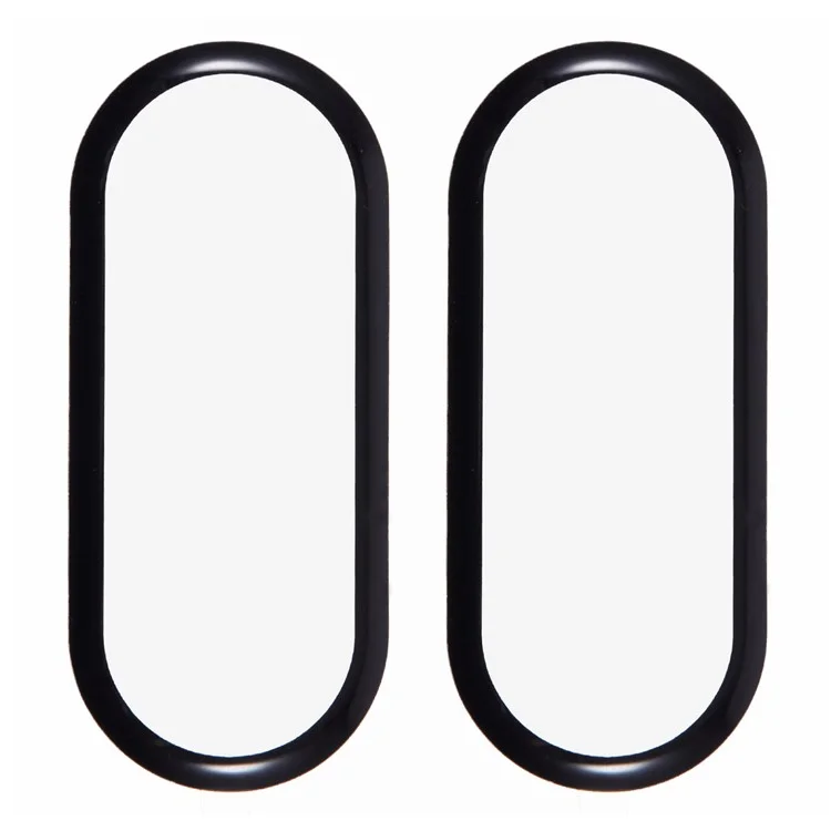2 unidades / paquete para protector de pantalla Xiaomi Mi Band 9 Watch Anti-Scratch PMMA Film (borde negro)
