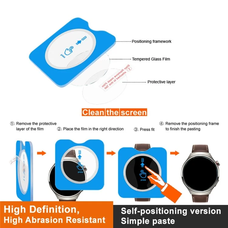IMAK For Samsung Galaxy Watch7 40mm (Bluetooth-compatible Version) Watch Screen Protector with Installation Tool