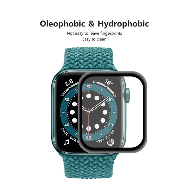 5 Teile / Set Hut Prince In Voller Größe 3D Gebogener Weicher PC + PMMA HD-Bildschirm-Schutzfilm Für Apple Watch Serie 6/5/4 / SE 44mm