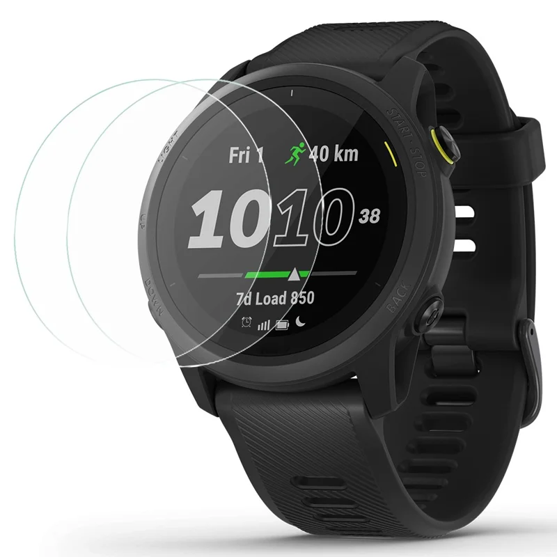 2Pcs For Garmin Forerunner 745 Screen Protector 2.5D Arc Edge Tempered Glass Film