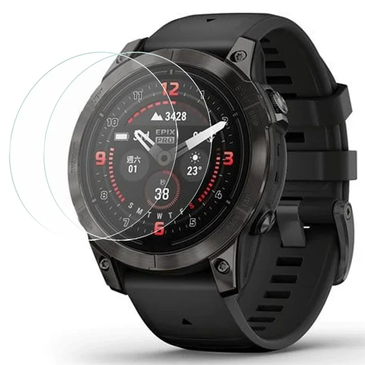 2Pcs For Garmin epix Pro (Gen 2) 42mm Screen Protector 2.5D Tempered Glass Film