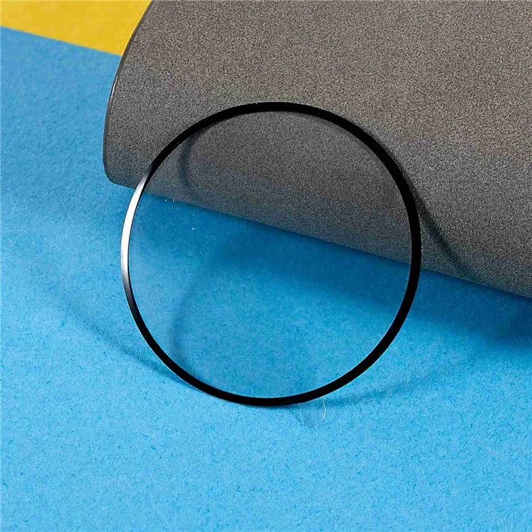 For Google Pixel Watch 3 XL 45mm Screen Protector Black Edge PMMA Watch Screen Anti-Scratch Film