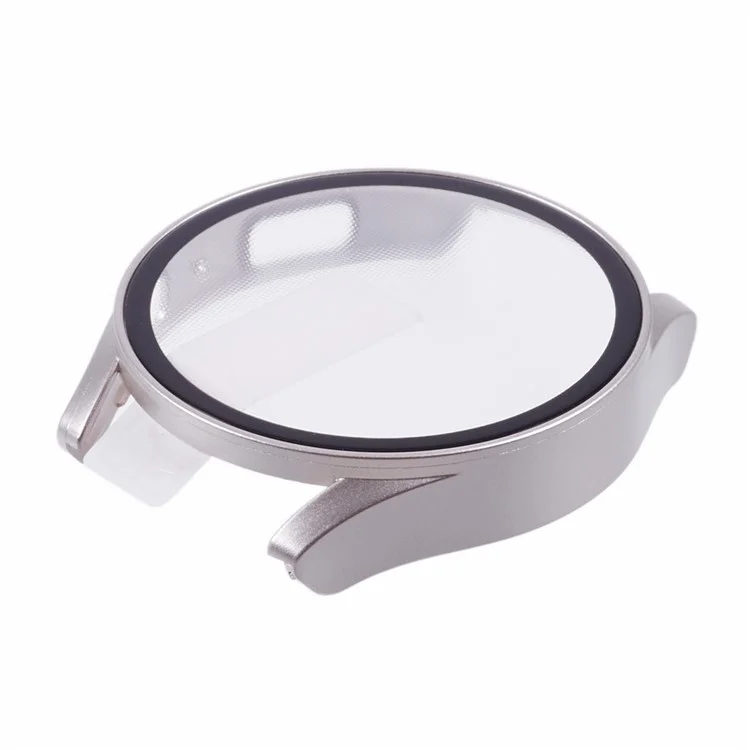 Para Samsung Galaxy Watch7 44mm Watch Case Hard PC Cover com Película de Proteção de Tela de Vidro Temperado - Starlight
