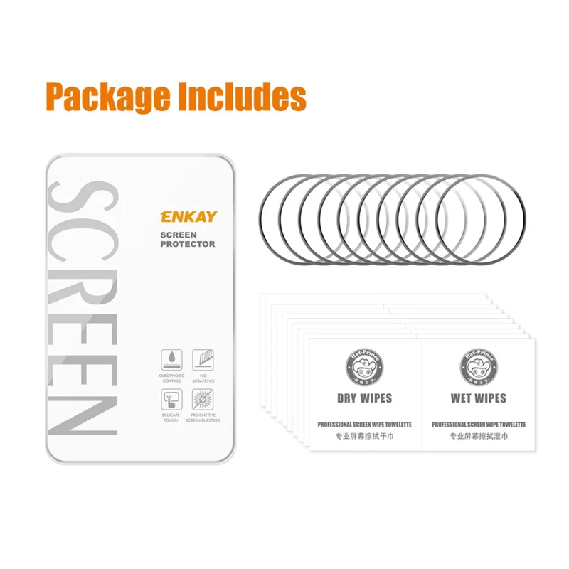ENKAY HAT PRINCE 10Pcs For Xiaomi Watch S4 Sport Screen Protector 3D Curved PC+PMMA Watch Screen Film