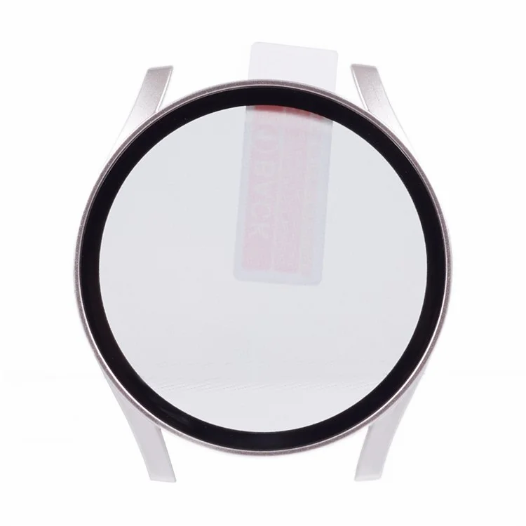 Para Samsung Galaxy Watch7 40mm Caixa do Relógio Capa Rígida de PC com Filme de Tela de Vidro Temperado - Starlight