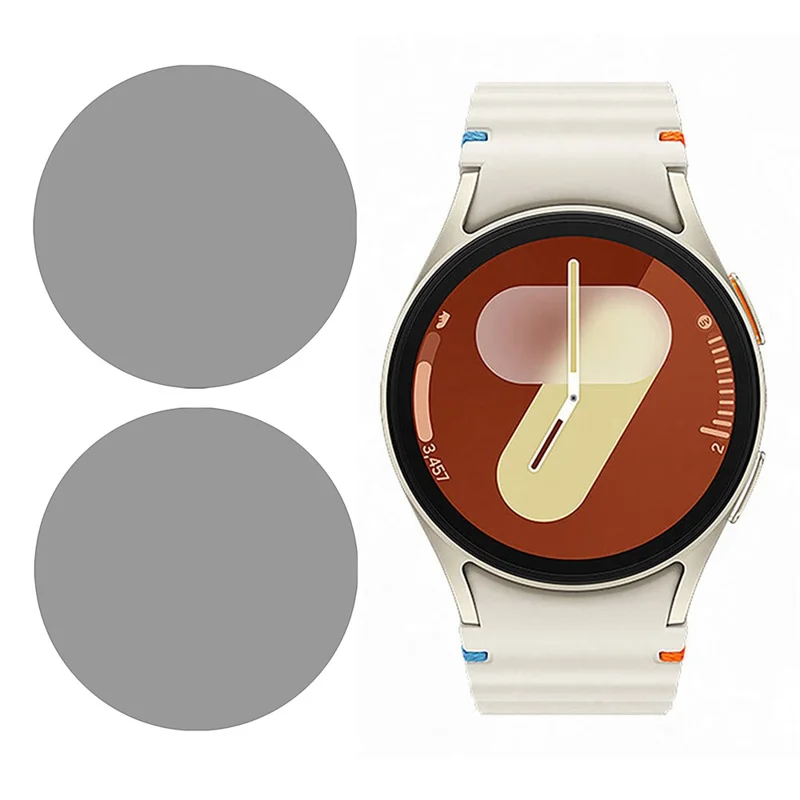2 Stück für Samsung Galaxy Watch7 44mm / Watch6 44mm Bildschirmschutz 2,5D Arc Edge Anti-Spy HD Watch Bildschirmfolie