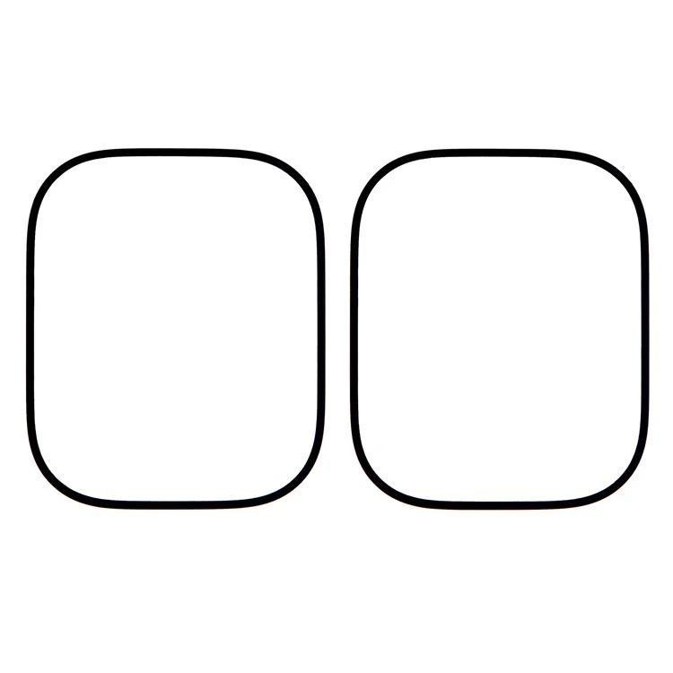 2Pcs / Pacote Para Apple Watch Ultra 2 49mm Protetor de Tela Relógio HD Clear PMMA Film (Borda Preta) - Preto