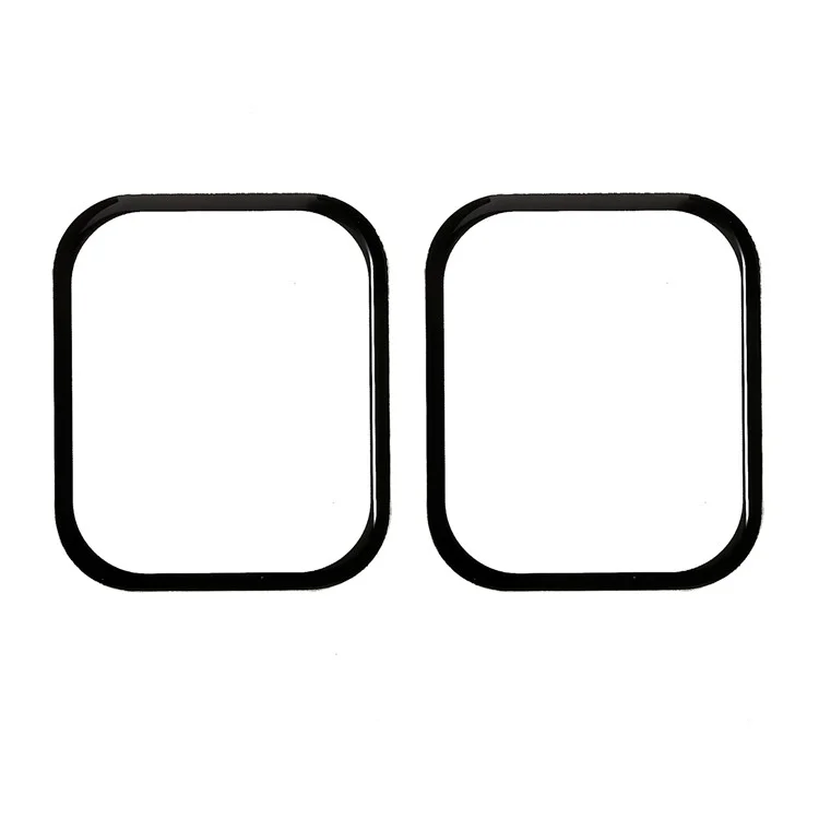 2Pcs / Pack For Apple Watch Series 10 42mm Watch Screen Protector HD Clear PMMA Film (Black Edge) - Black