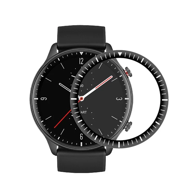 Enkay 3D Curbe Soft Scale PC Edge + PMMA Couverture Complète Protecteur D'écran HD Pour Amazfit GTR 2