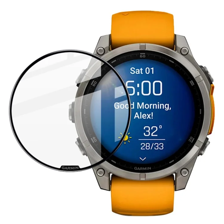 IMAK For Garmin Fenix 8 47mm AMOLED / Fenix 8 MIP Solar 47mm Screen Protector Anti-Scratch PMMA Watch Film