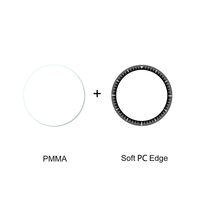 ENKAY 2Pcs/Pack 3D Curved Soft Scale PC Edge + PMMA Full Coverage HD Screen Protector for Amazfit GTR 2