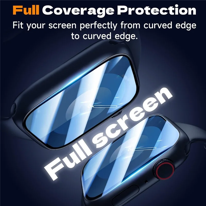 2Pcs Watch Screen Protector For Apple Watch SE (2022) / SE (2023)  / SE 40mm / Series 6 / 5 / 4 40mm Watch PMMA Composite Film with Auxiliary Tool