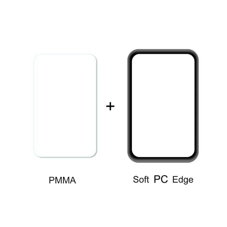 Enkay 3D Curved Soft PC Edge + PMMA Cobertura Completa HD Protector Para Relógios de Honra es