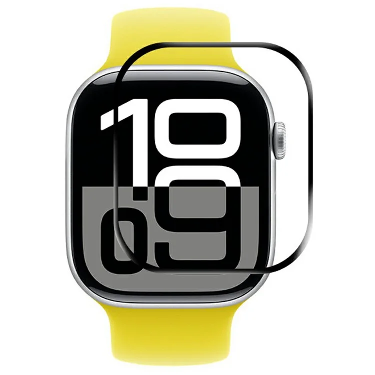 RURIHAI For Apple Watch Series 10 42mm PMMA Screen Protector 3D Full Glue Watch Screen Film