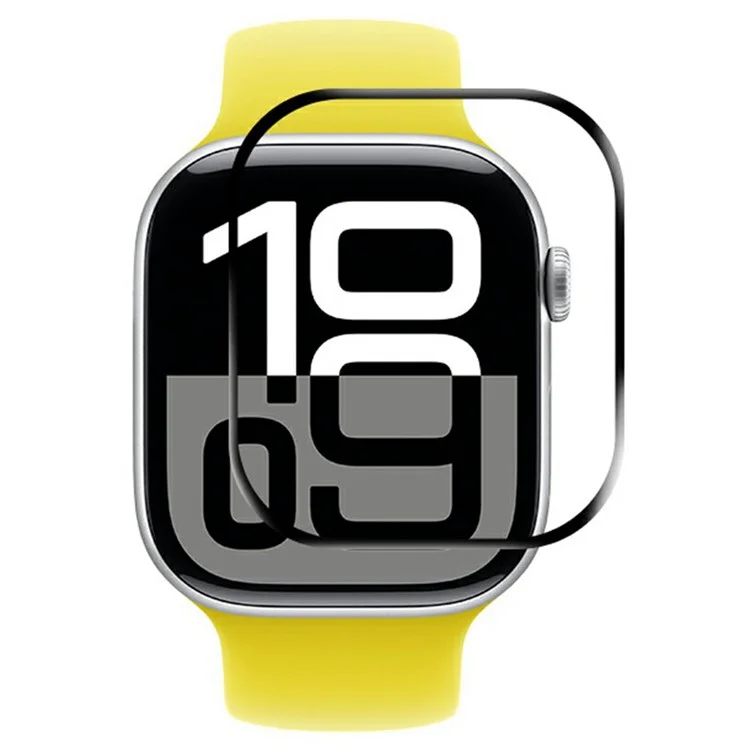 RURIHAI For Apple Watch Series 10 46mm PMMA Screen Protector 3D Full Glue Watch Screen Film
